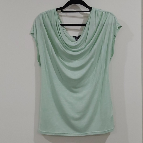 T-Shirt with drapey neckline - Picture 1 of 3